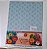 PAPEL DECOR A4 210X297 DECOR COLOR PLUS AZUL SANTORINI ROSAS INCOLOR 180G C/ 10 FLS - Imagem 1