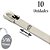 Abraçadeira Auto travante de Aço Inox 304, Sem Revestimento, Largura: 5/16'' (7,93mm), 10 Unidades - Imagem 1