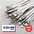 10 Abraçadeiras Zip Tie Anti Furto Aço Inox 304 9,53mm x 400mm #Desconto - Imagem 1