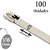 Abraçadeira Auto travante Aço Inox 316, Largura: 3/16'' (4,76mm) - 100 unidades sem revestimento - Imagem 1
