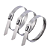 Abraçadeiras Zip Tie 7,93 x 0,25 x 362mm - Travamento por Esfera Largura: 5/16" Aço Inox 316 - Imagem 5