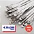 Abraçadeira Zip Tie Inox 316 – 4,76 × 0,25 × 300mm - Travamento por Esfera (Ball-Lock) - Imagem 1