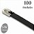 Kit 100 Abraçadeiras Auto Travantes de Aço Inox 316 Revestidas com Epóxi Preto, Largura 5/16" - Imagem 1