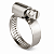 Abraçadeira Rosca Sem Fim, 25-44 x 1/2" Aço Inox 316, 5 Unidades - Imagem 1