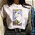 Camiseta de manga curta com estampa do gato tarot feminino, camiseta dos desenho - Imagem 20
