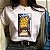 Camiseta de manga curta com estampa do gato tarot feminino, camiseta dos desenho - Imagem 12