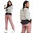 T-Shirt gola bordada Eva bella Ana Júlia - Imagem 3