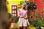Shorts Listrado com modelagem reta Eva Bella - Imagem 1