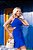 Vestido azul com abertura Lateral Lily Belle - Imagem 1
