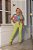 Calça Jeans verde Lima Skinny costura frontal Lily Belle - Imagem 1