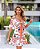 Vestido curto recorte ombro estampado tucano Lilly Belle 10183 - Imagem 4