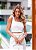 Conjunto Midi Saia e Cropped Off White 10186 - Imagem 2
