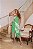 Vestido Midi com cinto estampado verde - Imagem 4