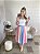 Conjunto Tricot com cropped e saia tricolor - Imagem 6