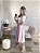 Conjunto Tricot com cropped e saia tricolor - Imagem 4