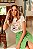 Saia Midi Jeans Verde Lilly Belle 10280 - Imagem 4