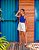 Blusa Tricot Azul Eva Bella Lis - Imagem 2