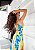 Vestido Longo Estampado Folhagem Neon Lily Belle - Imagem 3
