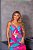 Conjunto de Cropped e Saia longa estampa abstrata Lily belle - Imagem 2