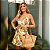 Vestido Estampa Laranja Lily belle - Imagem 1
