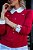 Moleton Bordado  Vermelho Eva bella Júlia - Imagem 1