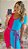 Vestido de Tricot Bicolor Azul e Pink - Imagem 1