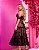 Vestido Desire Midi de renda preta Limonada Pink - Imagem 3
