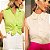 Blusa cavada com detalhes em laise Eva bella Isabella - Imagem 1