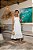 Vestido Midi off White em viscose Eva bella - Imagem 3