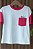 T-Shirt Bicolor Pink Eva bella Vanessa - Imagem 3