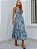 Vestido Midi Floral Azul Rayo de Sol Floral - Imagem 1