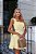 Vestido Curto de Laise Amarelo Manteiga Valencia Amarelo - Imagem 1