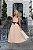 Vestido Midi de Crepe Nude Girona - Imagem 1