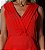 Vestido Midi Vermelho Decote V com Pregas – Nuxx - Imagem 3