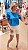 SHORT EVA BELLA TURQUESA COM CINTO 2107 - Imagem 1