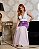Vestido Longo Lilas Tricolor Lily belle - Imagem 5