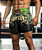 Short Muay Thai Calção Tailandês Premium Unissex - Gold Verde - Imagem 2
