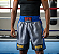 Calção de Boxe Premium Profissional - Prata E Azul - Imagem 2