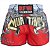 Short Muay Thai Calção Premium Gold Vermelho - Imagem 1