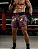 Short Muay Thai Calção Tailandês - Premium Roxo e Dourado - Imagem 3