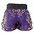 Short Muay Thai Tailandês - Premium Roxo e Dourado - Imagem 4