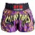 Short Muay Thai Calção Tailandês - Premium Roxo e Dourado - Imagem 1