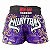 Short Muay Thai Tailandês - Premium Roxo e Dourado - Imagem 1