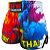 Short Muay Thai Calção Tailandês Unissex - Aquarela Bfw - Imagem 1