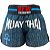 Short Muay Thai Calção Tailandês Unissex - Egito Azul - Imagem 3