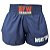 Short Muay Thai Calção Tailandês Básico Unissex - Azul Marinho - Imagem 2