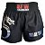 Short Muay Thai Tailandês Preto Básico Unissex - Dragão - Imagem 1