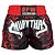 OUTLET 50% DESCONTO - Short Muay Thai Tailandês Unissex - Premium Vermelho - Imagem 1