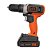 Parafusadeira/Furadeira 3/8" 20v BCD702C1-BR Bivolt Black Decker - Imagem 2