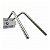 Porta Avental de Chumbo de Parede c/ 2 Cabides Inox - Imagem 1